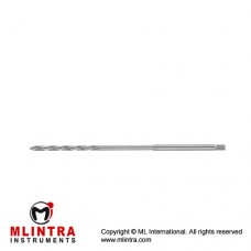 Borchardt Twist Drill 5 mm Borchardt Shaft, Long Working End Stainless Steel, Diameter 3.2 mm Ø